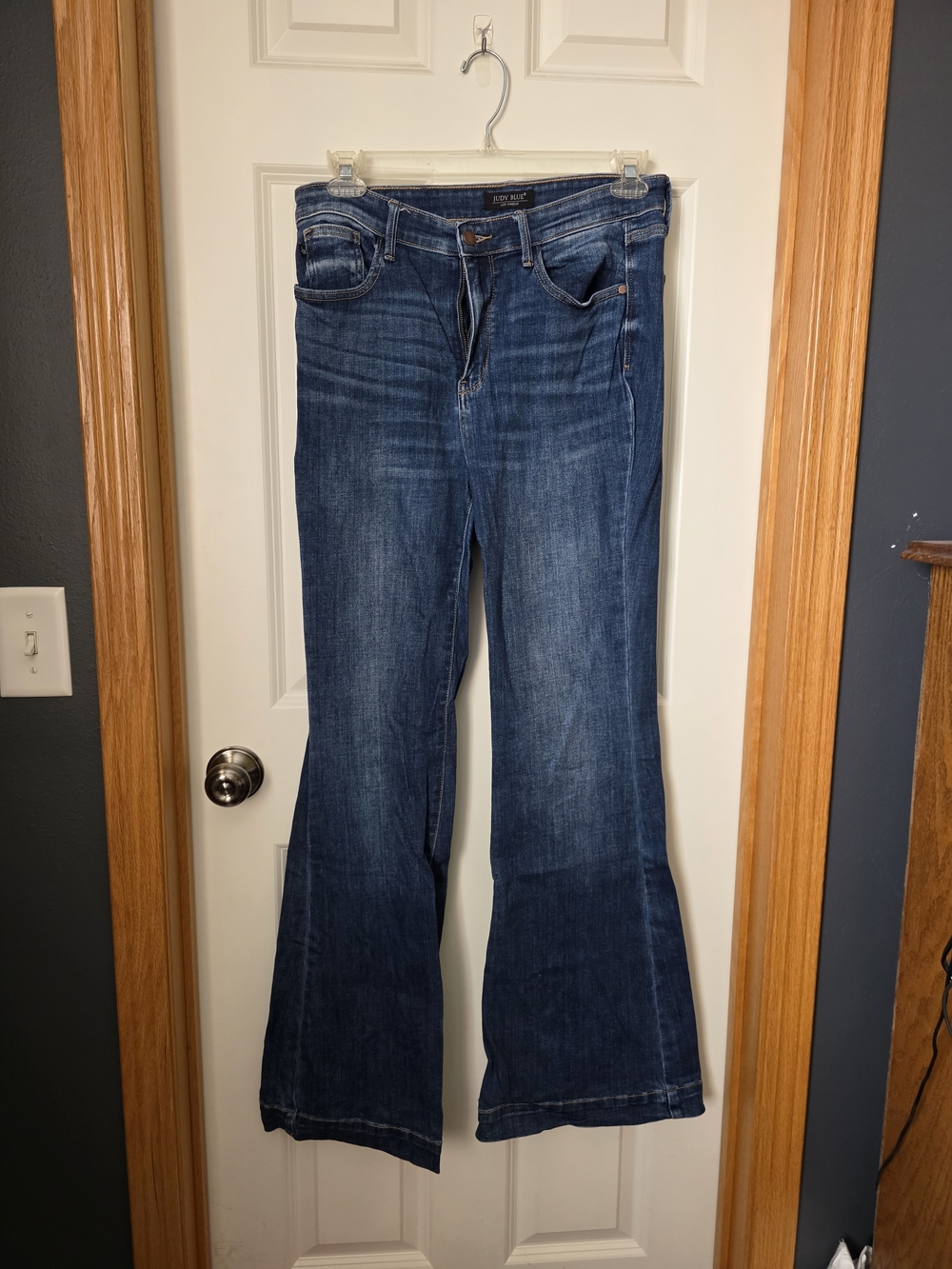 Judy Blues Dark Blue Flared Jeans